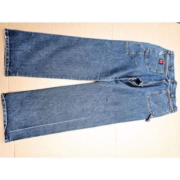 Wrangler Riggs Workwear Jeans Men's Size 38x34 Relaxed Fit Denim Pants - Picture 12 of 16